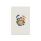 Personalized Bluebird Garden Family Name Banner — 12 × 18 — 12'' × 18'' — personalized example, official product view 3