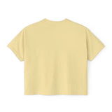 Personalized Books & Cornflower Name Book Club Boxy Tee — 2XL / Butter, S / Butter, L / Butter, M / Butter, XL / Butter — personalized example, official product view 9