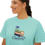 Personalized Books & Cornflower Name Book Club Boxy Tee — XL / Chalky Mint, L / Chalky Mint, 2XL / Chalky Mint, S / Chalky Mint, M / Chalky Mint — personalized example, official product view 20