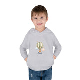 Personalized Cloud Balloon Name Toddler Fleece Hoodie — Heather / 4T, Heather / 2T, Heather / 5-6T — personalized example, official product view 7