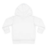 Personalized Cloud Balloon Name Toddler Fleece Hoodie — White / 4T, White / 5-6T, White / 2T — personalized example, official product view 2