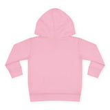 Personalized Cloud Balloon Name Toddler Fleece Hoodie — Pink / 4T, Pink / 5-6T, Pink / 2T — personalized example, official product view 10