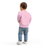 Personalized Cosmos Butterfly Name Toddler Sweatshirt — 2T / Pink, 3T / Pink, 4T / Pink, 5/6 Years / Pink, 7T / Pink — personalized example, official product view 13