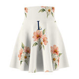 Personalized Cosmos Initial All-Over-Print Skater Skirt — XS / 4 oz. — personalized example, official product view 1