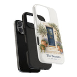 Personalized Cottage Door Family Name Tough Phone Case — iPhone 16 Pro — personalized example, official product view 3