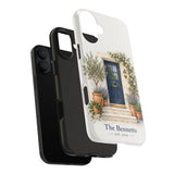 Personalized Cottage Door Family Name Tough Phone Case — iPhone 16 Plus — personalized example, official product view 12