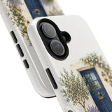 Personalized Cottage Door Family Name Tough Phone Case — iPhone 16 — personalized example, official product view 5