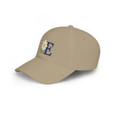 Personalized Daisy Initial Low Profile Embroidered Cap — Khaki / One size — personalized example, official product view 3