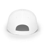 Personalized Daisy Initial Low Profile Embroidered Cap — White / One size — personalized example, official product view 9