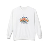 Personalized Family Bouquet Title & Names Fleece Sweatshirt — White / 2XL, White / M, White / L, White / S, White / XL — personalized example, official product view 1