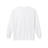 Personalized Family Bouquet Title & Names Fleece Sweatshirt — White / 2XL, White / M, White / L, White / S, White / XL — personalized example, official product view 2