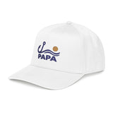 Personalized Fishing Title Embroidered Mid Profile Cap — One size / White — personalized example, official product view 8