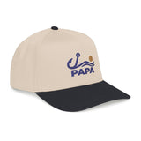 Personalized Fishing Title Embroidered Mid Profile Cap — One size / Black / Natural — personalized example, official product view 10