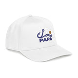 Personalized Fishing Title Embroidered Mid Profile Cap — One size / White — personalized example, official product view 6