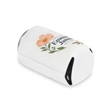 Personalized Here’s to Us Floral Wedding Can Cooler — Names & Date — Regular Can — personalized example, official product view 7