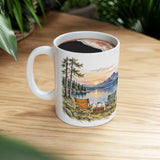 Personalized Lakeside Camping Mug — Names & Anniversary Date, 11oz — 11oz — personalized example, official product view 9
