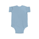 Personalized Little Acorn Baby Name Bodysuit — Woodland Gift — Light Blue / 18M, Light Blue / 12M, Light Blue / 6M, Light Blue / 24M — personalized example, official product view 8