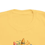 Personalized Little Artist Crayon Name Toddler Tee — Butter / 5-6T, Butter / 3T, Butter / 2T, Butter / 4T — personalized example, official product view 7