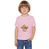 Personalized Little Backpack Acorn Name Toddler Tee — Light Pink / 6T, Light Pink / 2T, Light Pink / 5T, Light Pink / 3T, Light Pink / 4T — personalized example, official product view 8