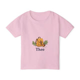 Personalized Little Backpack Acorn Name Toddler Tee — Light Pink / 6T, Light Pink / 2T, Light Pink / 5T, Light Pink / 3T, Light Pink / 4T — personalized example, official product view 6