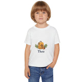 Personalized Little Backpack Acorn Name Toddler Tee — White / 6T, White / 2T, White / 5T, White / 3T, White / 4T — personalized example, official product view 3