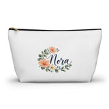 Personalized Little Garden Zipper Pouch — Custom Name — Large / Black zipper — personalized example, official product view 1