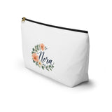 Personalized Little Garden Zipper Pouch — Custom Name — Large / Black zipper — personalized example, official product view 3