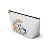 Personalized Little Garden Zipper Pouch — Custom Name — Small / Black zipper — personalized example, official product view 15