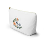 Personalized Little Garden Zipper Pouch — Custom Name — Large / White zipper — personalized example, official product view 9
