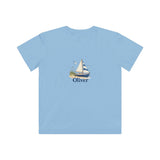 Personalized Little Sailboat Name Kids Jersey Tee — Light Blue / XS, Light Blue / L, Light Blue / M, Light Blue / S, Light Blue / XL — personalized example, official product view 7