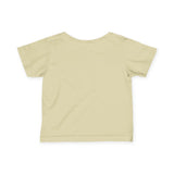 Personalized Little Sunshine Baby Name Fine Jersey Tee — Natural / 12M, Natural / 18M, Natural / 24M, Natural / 6M — personalized example, official product view 6
