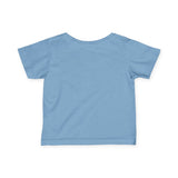 Personalized Little Sunshine Baby Name Fine Jersey Tee — Light Blue / 18M, Light Blue / 12M, Light Blue / 6M, Light Blue / 24M — personalized example, official product view 10