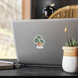 Personalized Monstera Plant Name Vinyl Decal — Satin 3 × 4 — 3" x 4" / Kiss-Cut / Satin — personalized example, official product view 4