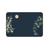 Personalized Moonlit Botanical Name Desk Mat — 12 × 18 — 12" × 18" — personalized example, official product view 1