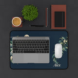 Personalized Moonlit Botanical Name Desk Mat — 12 × 18 — 12" × 18" — personalized example, official product view 3