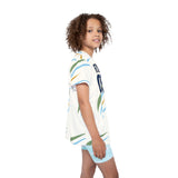Personalized Name & Number Sage Arc Kids Sports Jersey — XS, S, M, L — personalized example, official product view 10