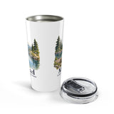 Personalized New Everyday Adventure Retirement Tumbler — Name & Year, 20oz — 20oz — personalized example, official product view 5