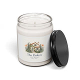 Personalized New Home Family Name Soy Blend Candle — 9oz — Clean Cotton / 9oz — personalized example, official product view 2