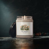 Personalized New Home Family Name Soy Blend Candle — 9oz — Clean Cotton / 9oz — personalized example, official product view 5