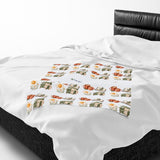 Personalized Our Little Moments Family Velveteen Blanket — 30 x 40 in — 30" × 40" — personalized example, official product view 7
