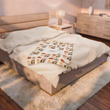 Personalized Our Little Moments Family Velveteen Blanket — 30 x 40 in — 30" × 40" — personalized example, official product view 4