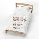 Personalized Our Little Moments Family Velveteen Blanket — 30 x 40 in — 30" × 40" — personalized example, official product view 5