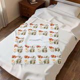 Personalized Our Little Moments Family Velveteen Blanket — 30 x 40 in — 30" × 40" — personalized example, official product view 3