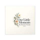 Personalized Our Little Moments Photo Memory Book — 12 Photos, 24 Pages — 8'' x 8'' / Matte — personalized example, official product view 1