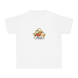 Personalized Picnic Party Name Youth Garment Dyed Tee — White / XS, White / S, White / M, White / L, White / XL — personalized example, official product view 1