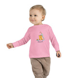Personalized Rainboots & Little Snail Name Toddler Long Sleeve Tee — Pink / 3T, Pink / 2T, Pink / 5-6T, Pink / 4T — personalized example, official product view 13