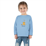 Personalized Rainboots & Little Snail Name Toddler Long Sleeve Tee — Light Blue / 3T, Light Blue / 4T, Light Blue / 5-6T, Light Blue / 2T — personalized example, official product view 9