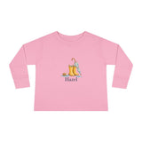 Personalized Rainboots & Little Snail Name Toddler Long Sleeve Tee — Pink / 3T, Pink / 2T, Pink / 5-6T, Pink / 4T — personalized example, official product view 11