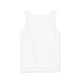 Personalized Seashell Name & Beach Memory Garment Dyed Tank — 2XL / White, XL / White, L / White, S / White, M / White — personalized example, official product view 2