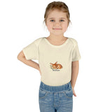 Personalized Sleeping Fawn Baby Name Rib Bodysuit — Natural / 6M, Natural / 24M, Natural / 18M, Natural / 12M, Natural / NB (0-3M) — personalized example, official product view 10